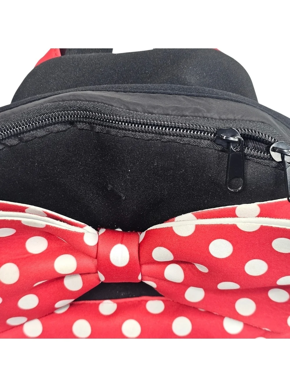 Disney Red and White Polka Dot Bow Kids Backpack
